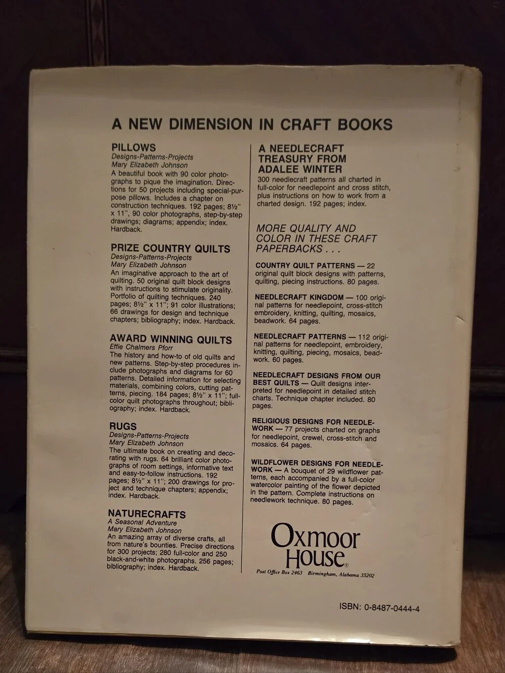 Prize Country Quilts 1977 craft book by Mary Elizabeth Johnson